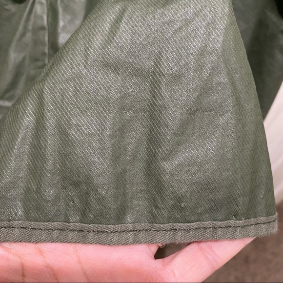 Anthropologie Hei Hei Coated Green Swing Jacket Size Small - Picture 7 of 8